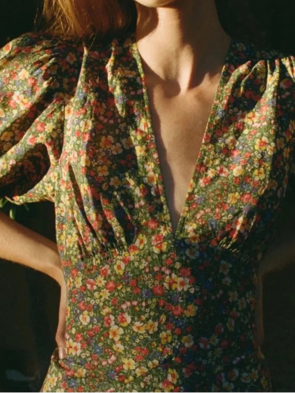 Doen Emilia Dress in Green Valley Floral - Picture 3 of 9